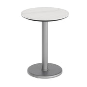 White 24" RD Tabletop-RD Base