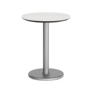 White 24" RD Tabletop-RD Base