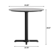 GY 31.25" RD Tabletop-X Base