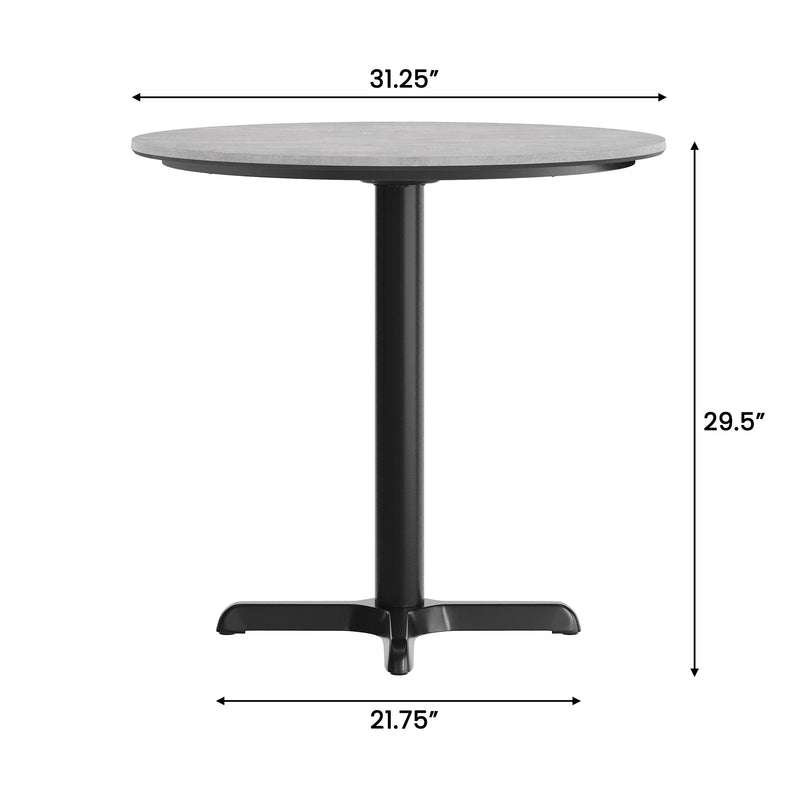 GY 31.25" RD Tabletop-X Base