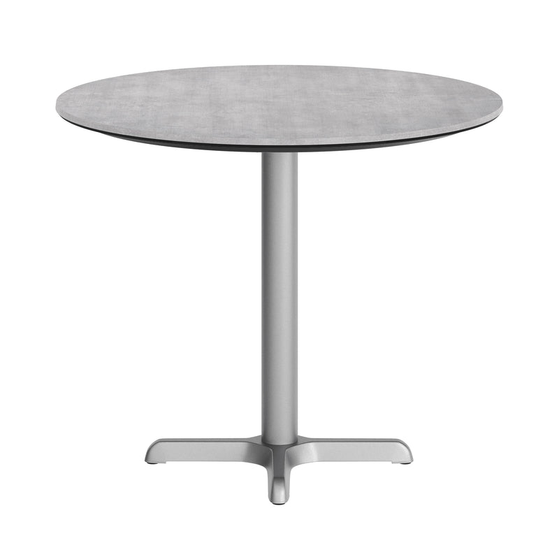 Gray 31.25" RD Tabletop-X Base