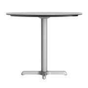 Gray 31.25" RD Tabletop-X Base