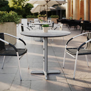 Gray 31.25" RD Tabletop-X Base