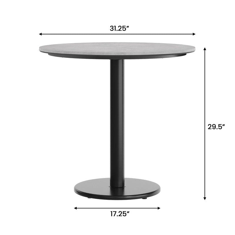 GY 31.25" RD Tabletop-RD Base