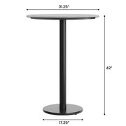 GY 31.25" RD Table-RD Bar Base