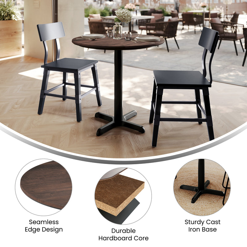 BR 31.25" RD Tabletop-X Base