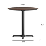 BR 31.25" RD Tabletop-X Base