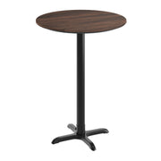 BR 31.25" RD Table-Bar X Base
