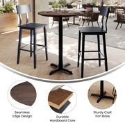 BR 31.25" RD Table-Bar X Base