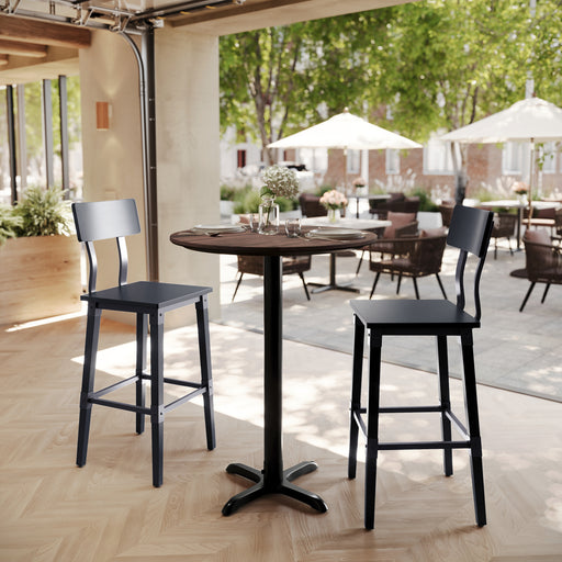 BR 31.25" RD Table-Bar X Base