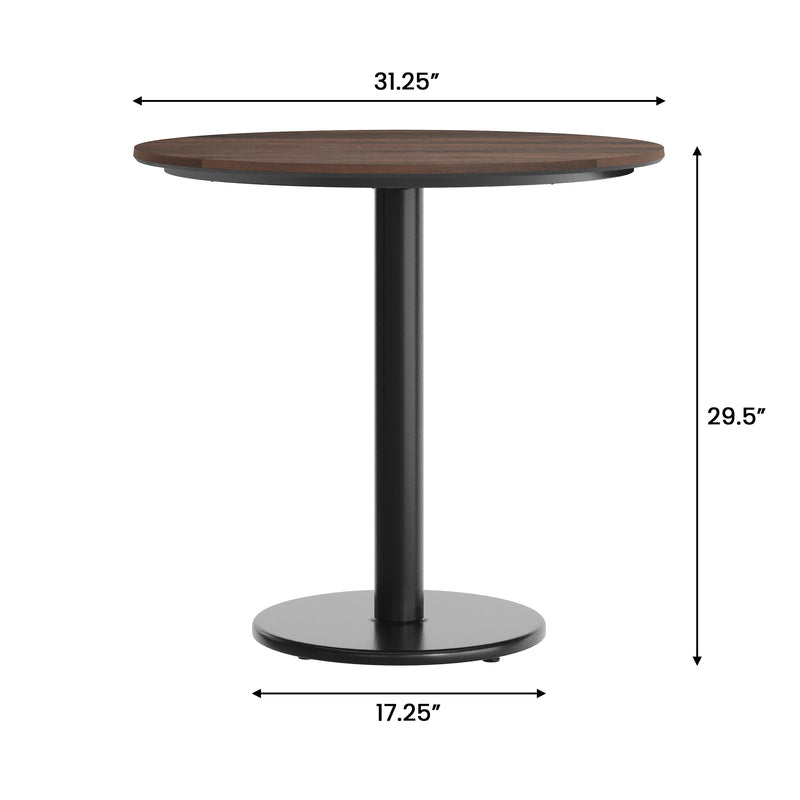 BR 31.25" RD Tabletop-RD Base