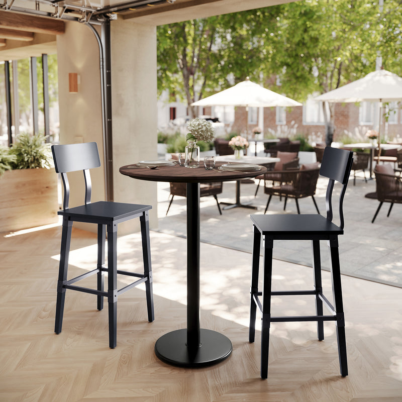 BR 31.25" RD Table-RD Bar Base