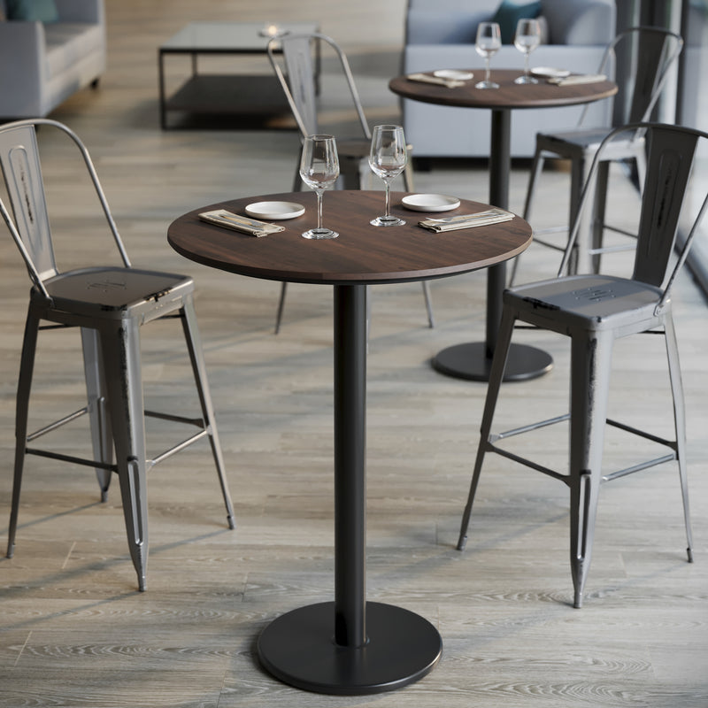 BR 31.25" RD Table-RD Bar Base