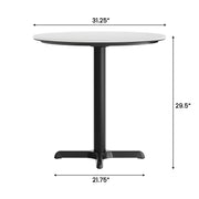 WH 31.25" RD Tabletop-X Base