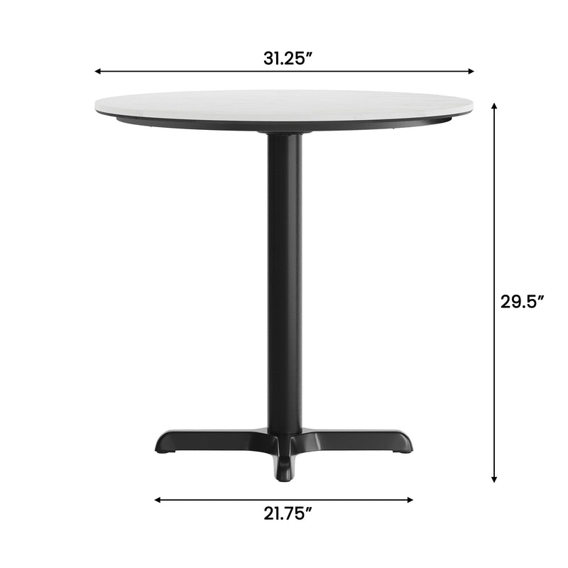 WH 31.25" RD Tabletop-X Base