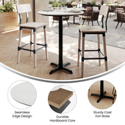 WH 31.25" RD Table-Bar X Base