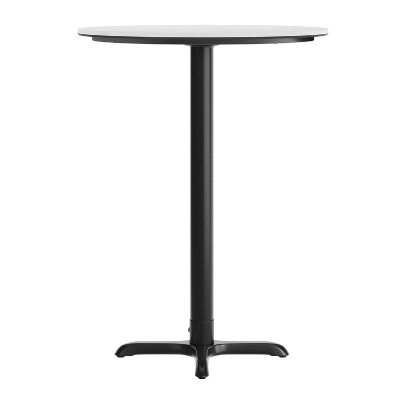WH 31.25" RD Table-Bar X Base