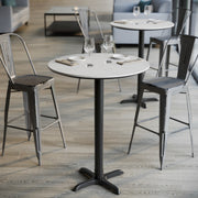 WH 31.25" RD Table-Bar X Base