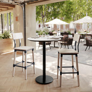WH 31.25" RD Table-RD Bar Base
