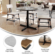 Gray 36" RD Tabletop-X Base