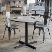 Gray 36" RD Tabletop-X Base