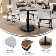 Gray 36"RD Table-RD Base
