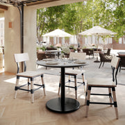Gray 36"RD Table-RD Base