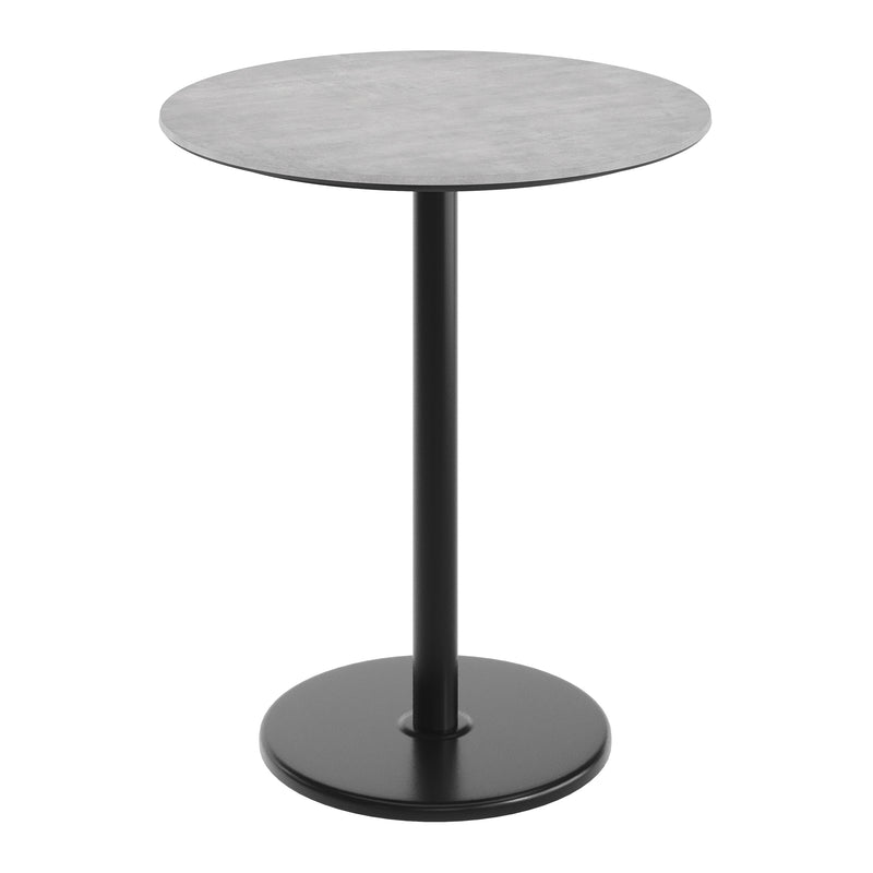 Gray 36"RD Table-RD Bar Base