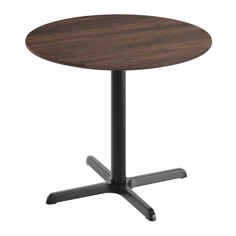 Brown 36" RD Tabletop-X Base