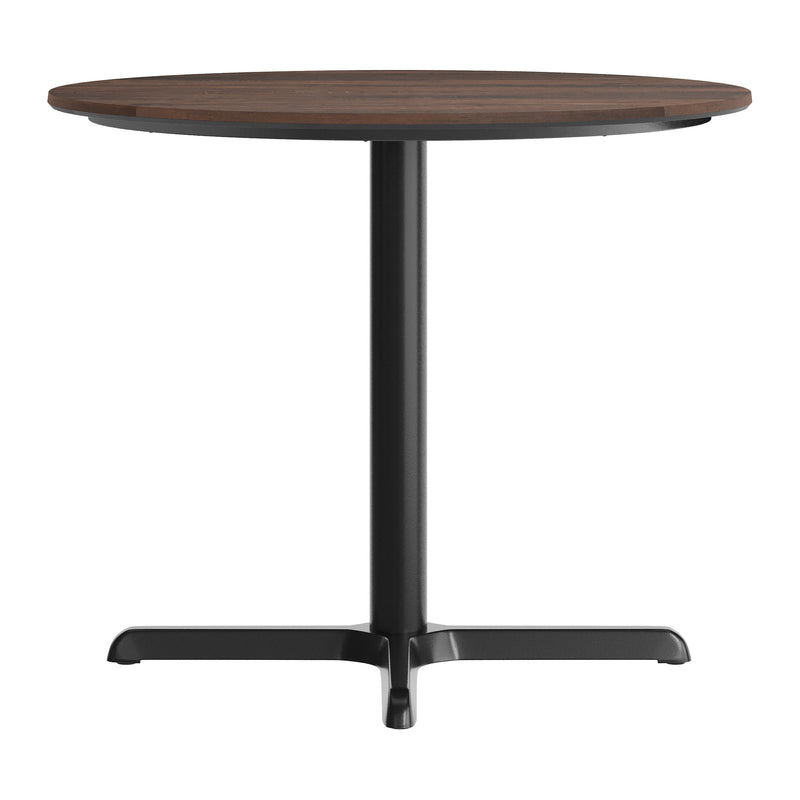 Brown 36" RD Tabletop-X Base