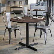 Brown 36" RD Tabletop-X Base