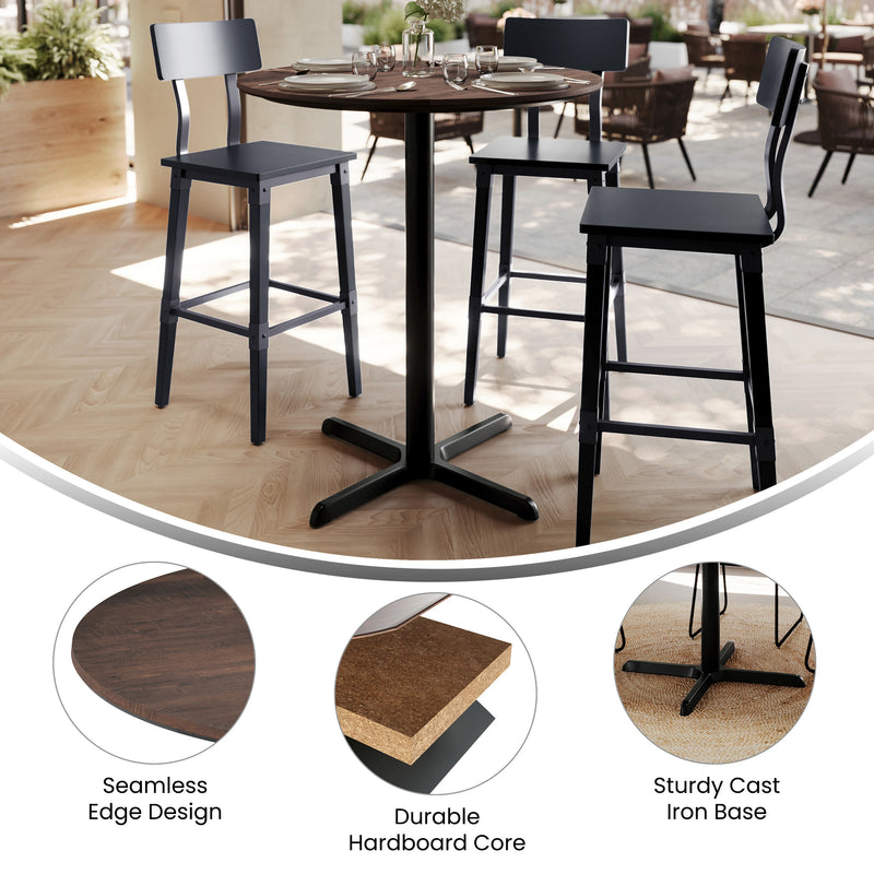 BN 36" RD Tabletop-X Bar Base