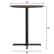 BN 36" RD Tabletop-X Bar Base