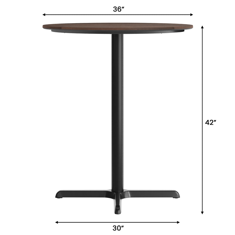 BN 36" RD Tabletop-X Bar Base