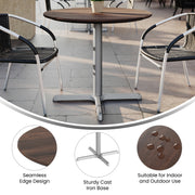 Brown 36" Tabletop-X Base