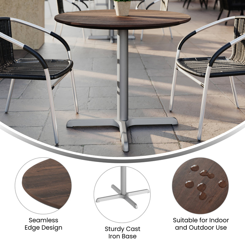 Brown 36" Tabletop-X Base