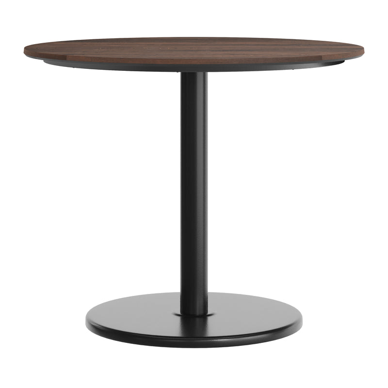 Brown 36"RD Table-RD Base