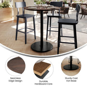 Brown 36"RD Table-RD Bar Base