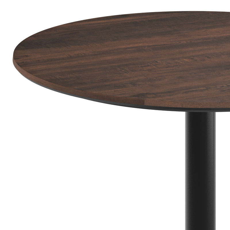Brown 36"RD Table-RD Bar Base