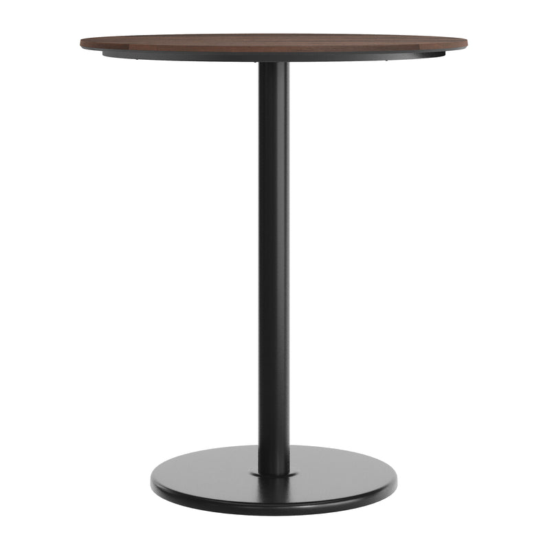 Brown 36"RD Table-RD Bar Base