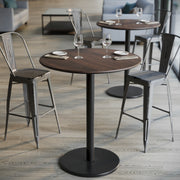 Brown 36"RD Table-RD Bar Base