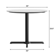 WH 36" RD Tabletop-X Base