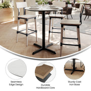 WH 36" RD Tabletop-X Bar Base