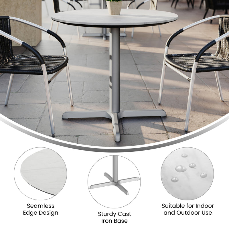 White 36" Tabletop-X Base