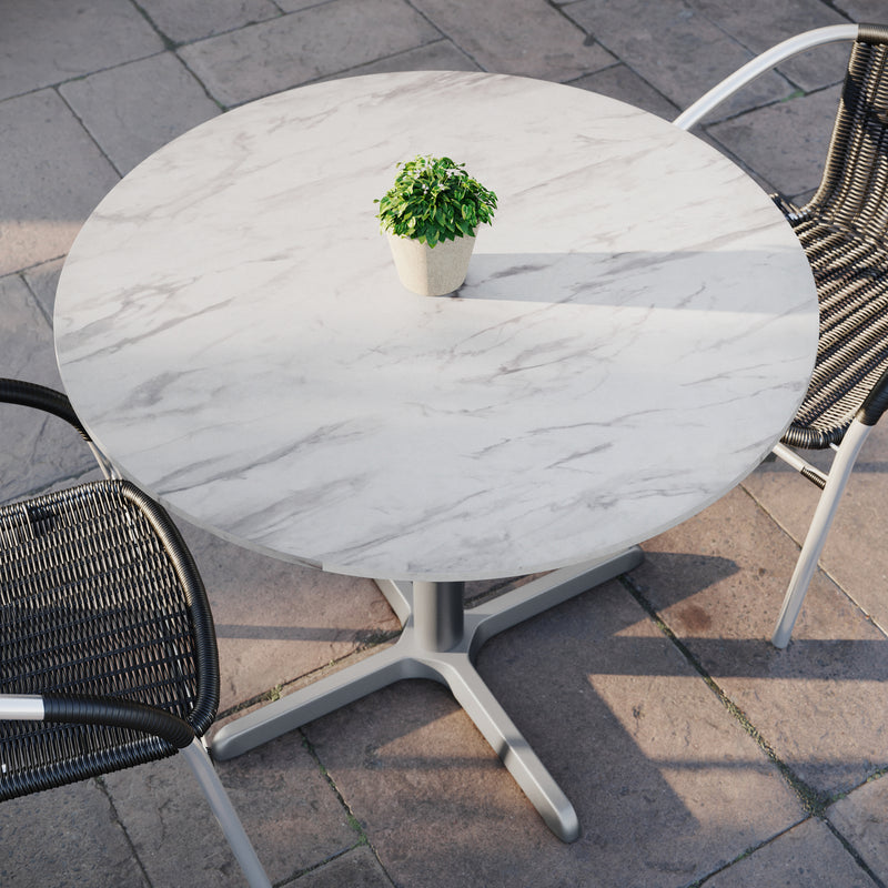 White 36" Tabletop-X Base