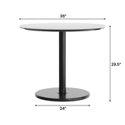 WH 36" RD Tabletop-RD Base