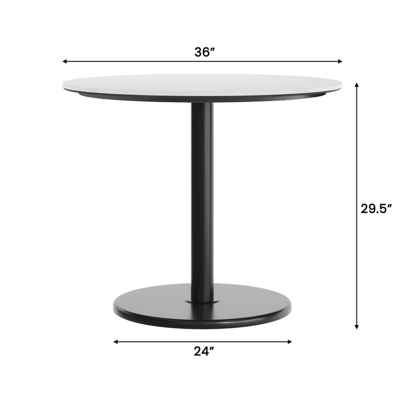 WH 36" RD Tabletop-RD Base