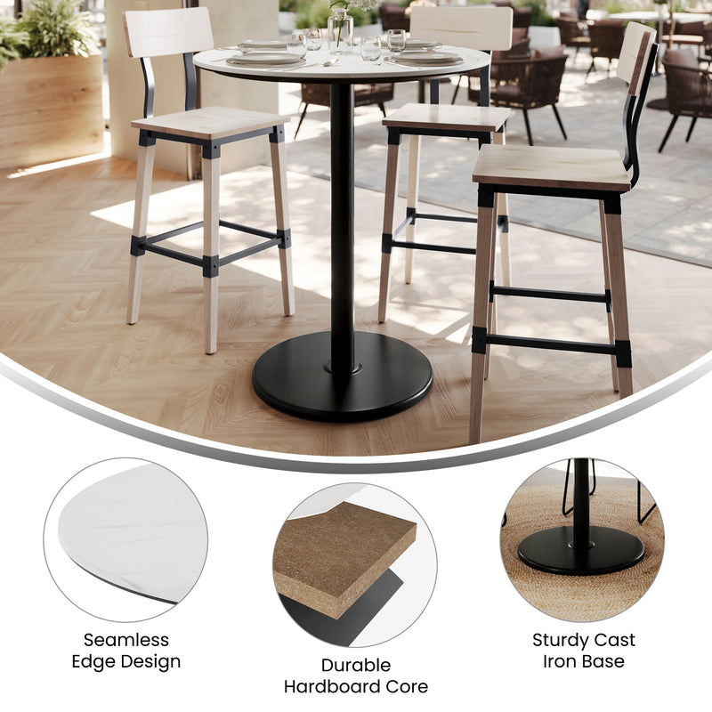 WH 36" RD Tabletop-RD Base
