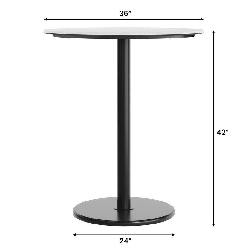 WH 36" RD Tabletop-RD Base
