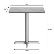 Gray 30x24 Tabletop-X Base